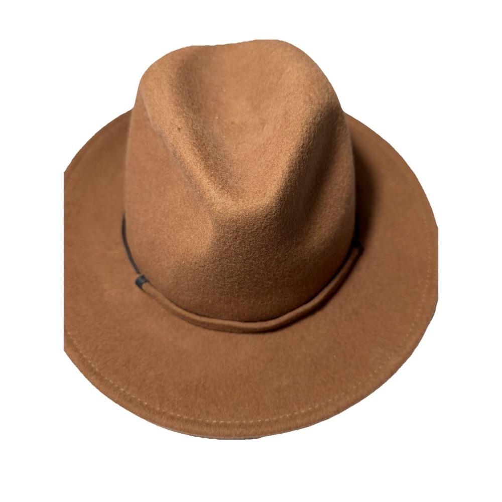 Fedora‎ Hat, Men's, Brown, NWT, Panama Style, 100% Wool